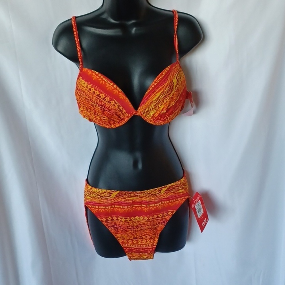 NWT VINTAGE BALTEX 90s Push Up Bikini Set Size Womens 14 Sexy